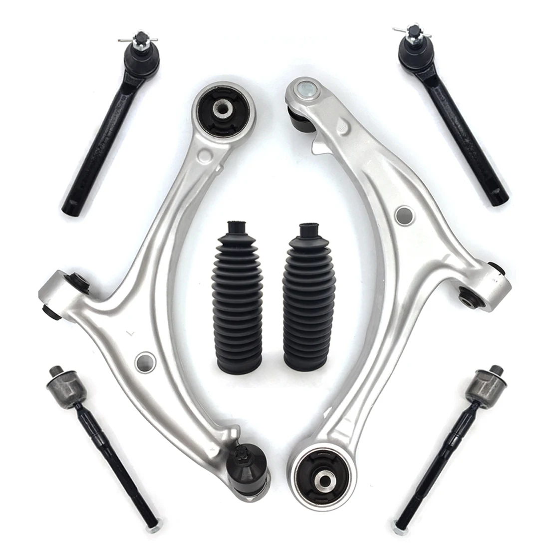

AzbuStag 8Pcs Front Lower Left Right Control Arm Tie Rod Boot for Honda Odyssey 2005-2010 MS601007 K620505
