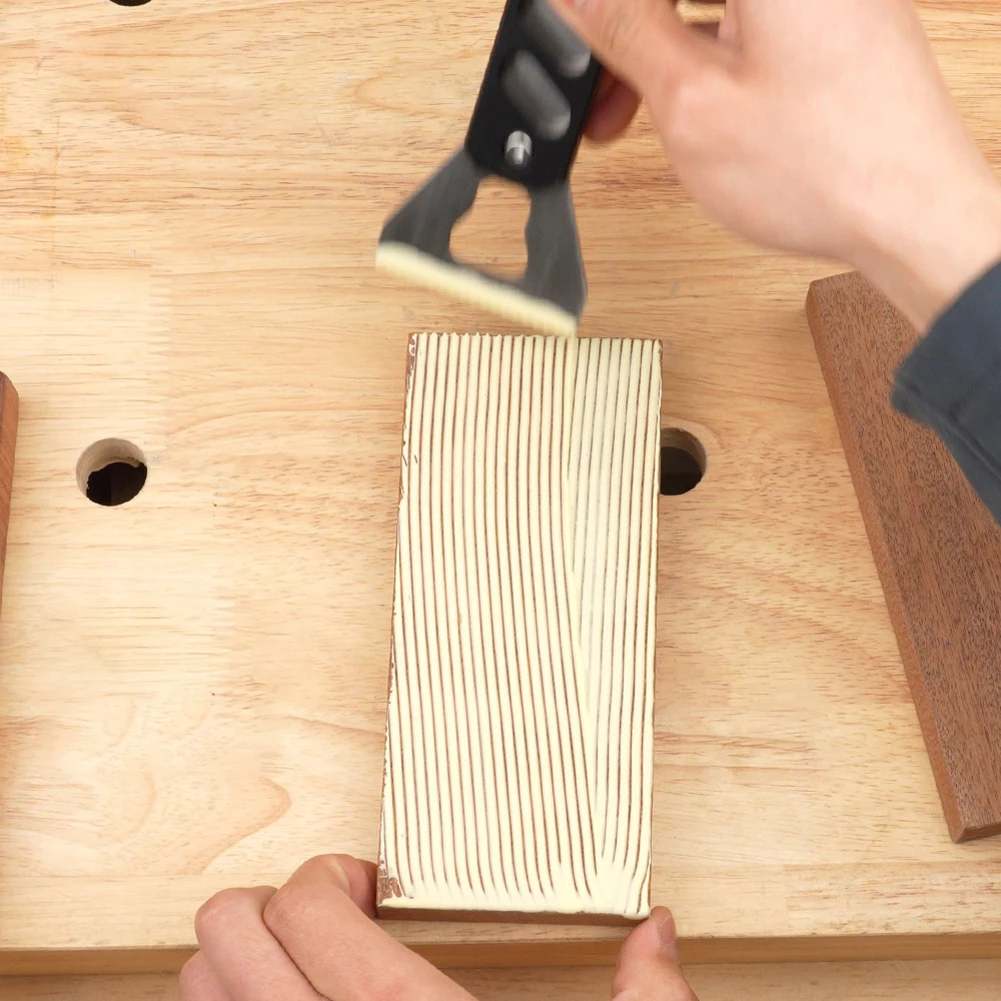 Adhesive Spreader DIY Notch Trowel Hardwood Flooring Spreader Glue Applicators Tool Woodworking Tools