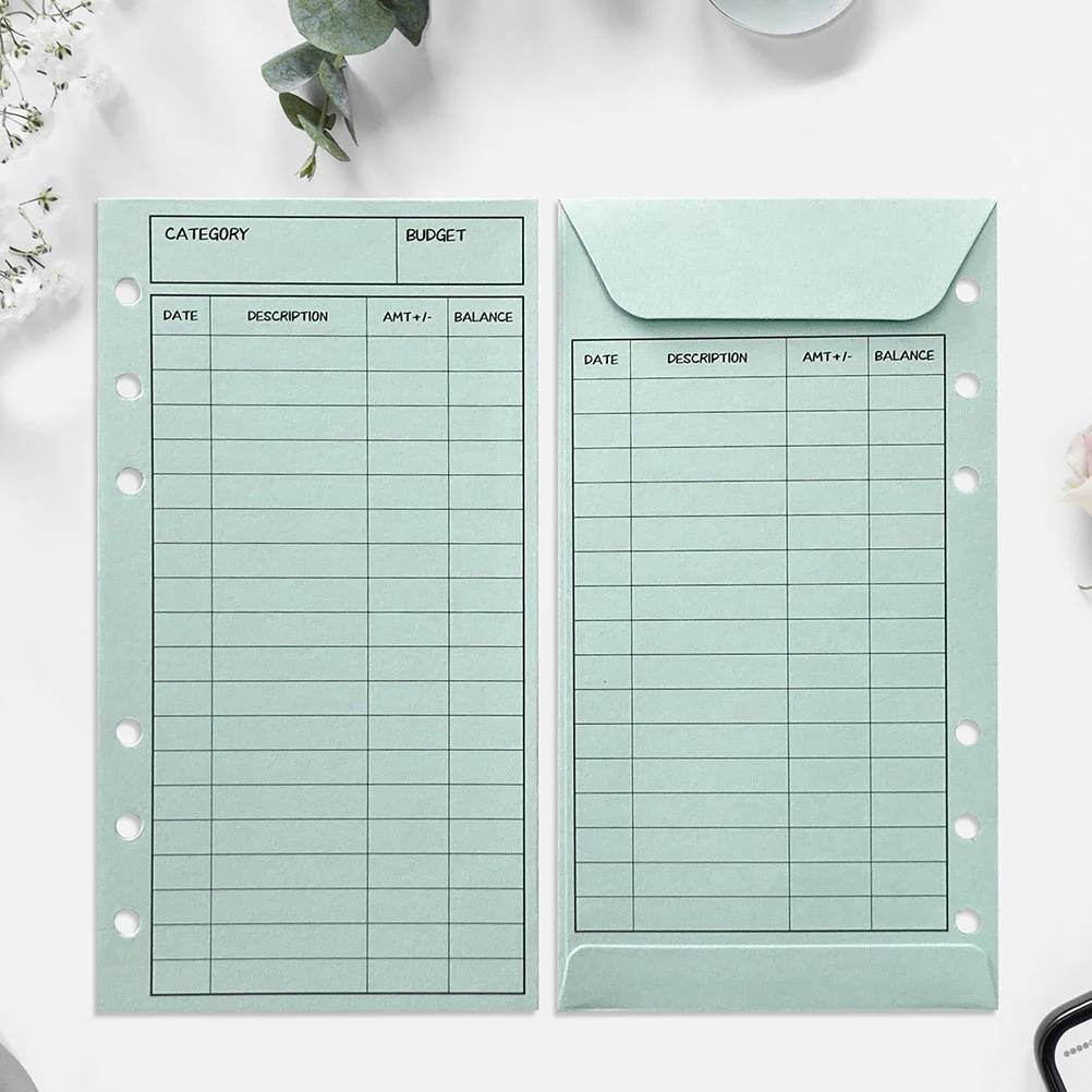 

24Pcs Colorful Cash Practical Money Holder for Monthly Spending Tracking Budget Sheets