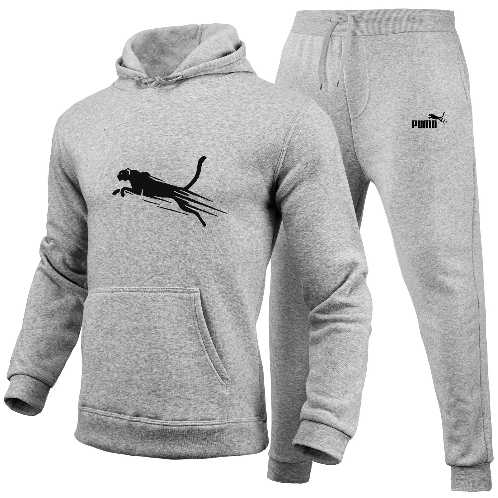 2024 New Men's Fashion Leisure Sportswear Outdoor Fitness Jogging Hoodie Set Sports Luxury Hoodie+Pants Set Clothing