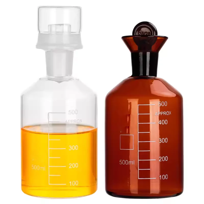 Dissolved oxygen bottle sewage bottle B0D water seal sampling bottle white brown single cap double cap 125/250/500/1000ml