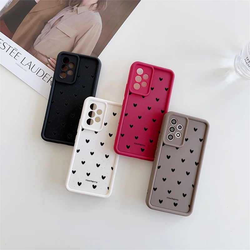 حافظة لهاتف شاومي ريدمي 15C 15 14C 13C 12C 10C A5 ريدمي نوت 14 13 12 Pro Plus 11 12S 11S سيليكون بساطتها الحب القلب #2