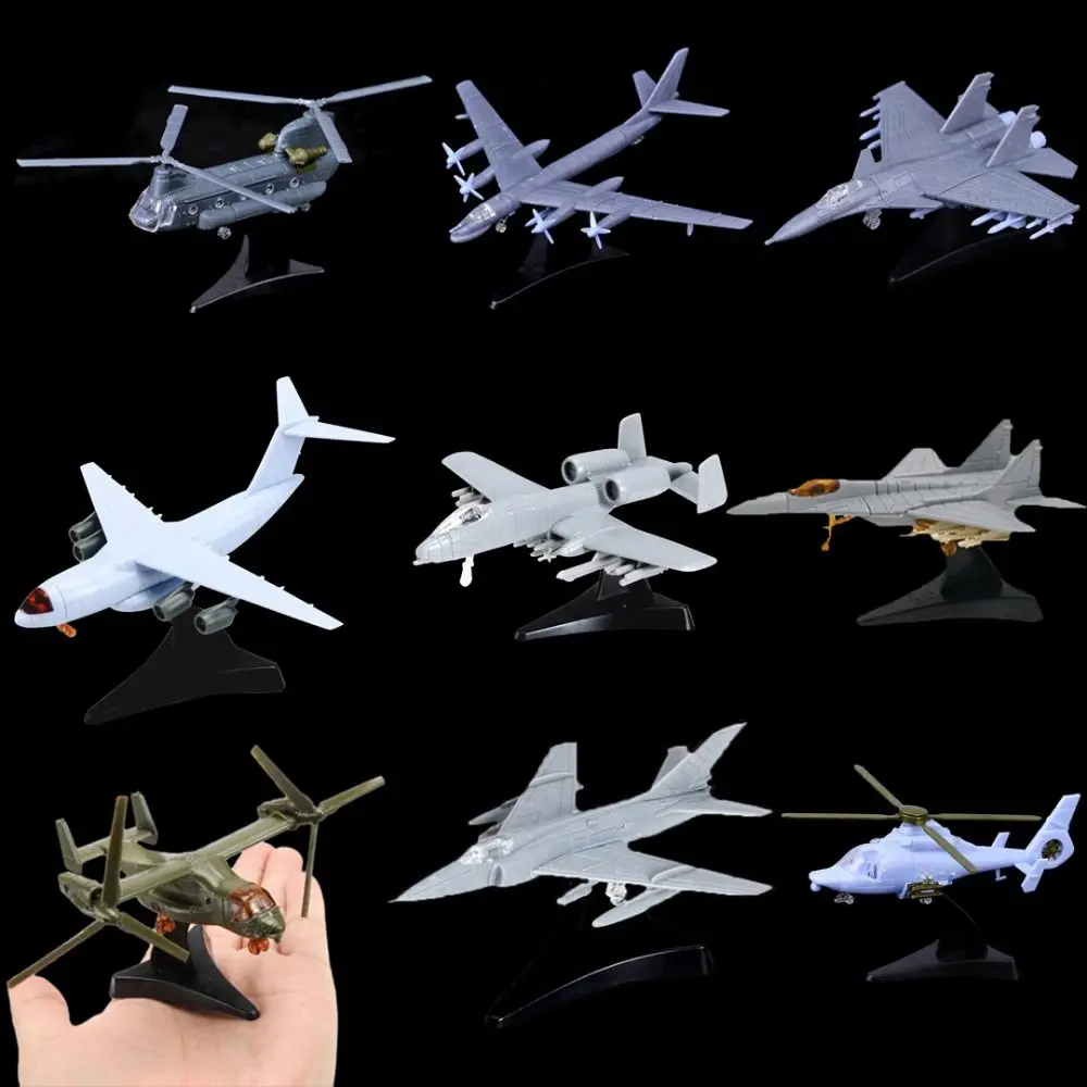 High Quality 4D 1:160 1:144 Fighter Assembly Model Multi-styles Plastic Aircraft Model Multi-Purpose Fighter