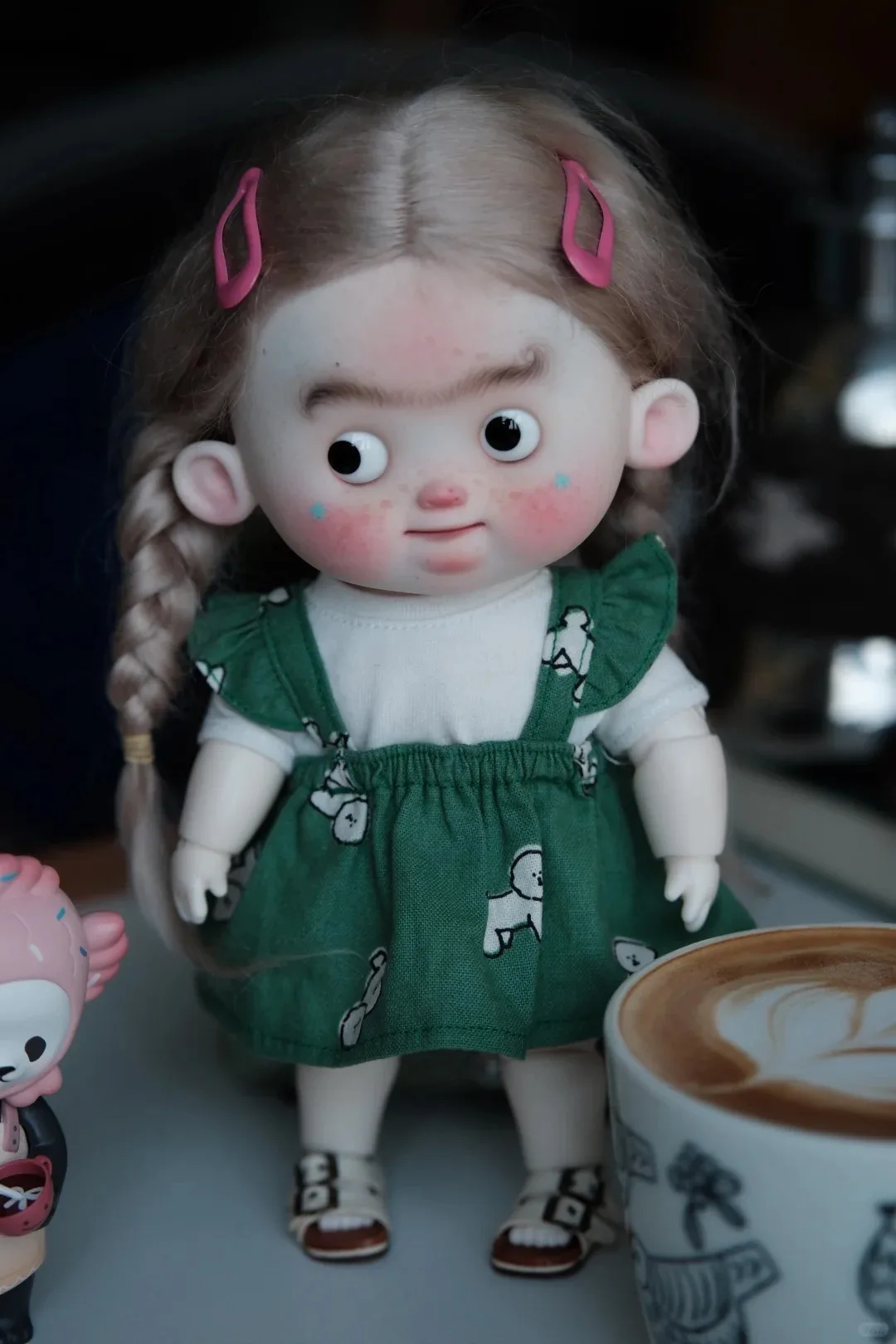 New SD BJD doll 1/6 pangpang blue Tsutsu cut girl delicate make up high quality movable joint doll new toy