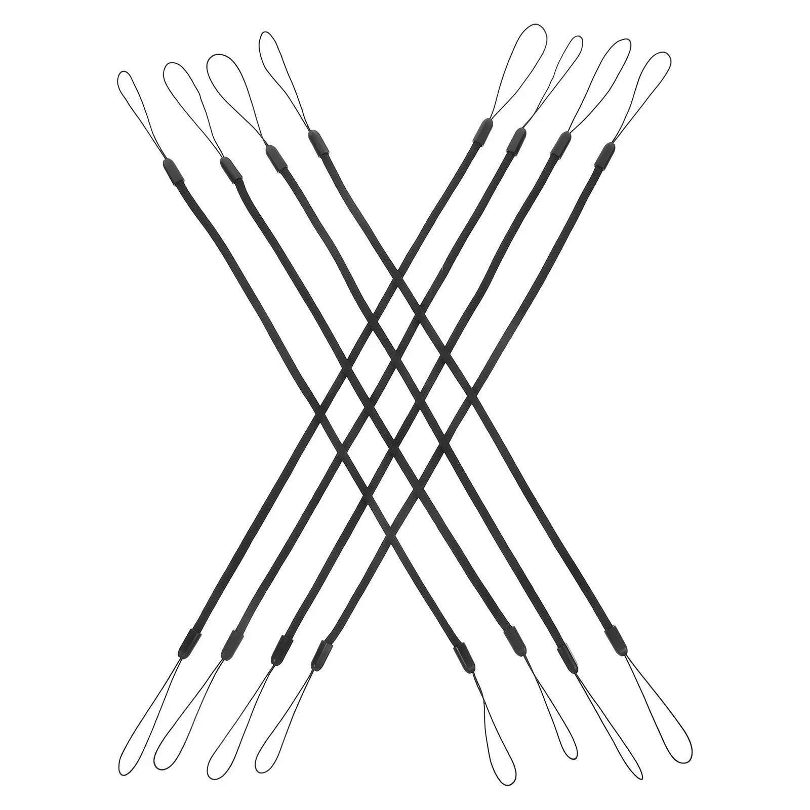 

8pcs Elastic Badge Lanyard Adjustable Stretchy Tether For Id Stylus Pen Tablet Drawing Tools Antiloss Neck Strap Multifunctional