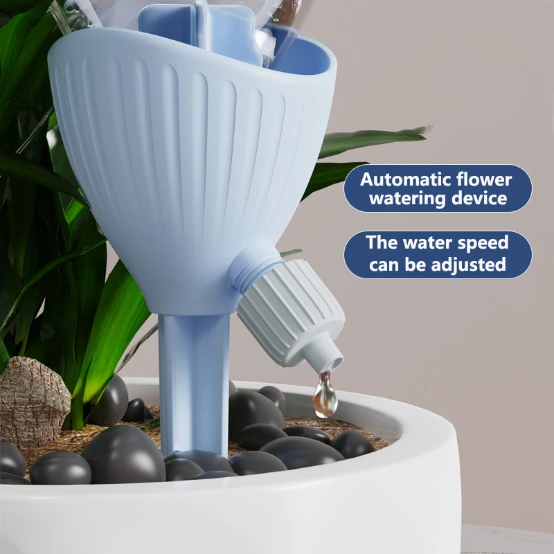 Adjustable water flow rate flower-watering dripper, automatic watering flower-watering irrigator, water seepage device