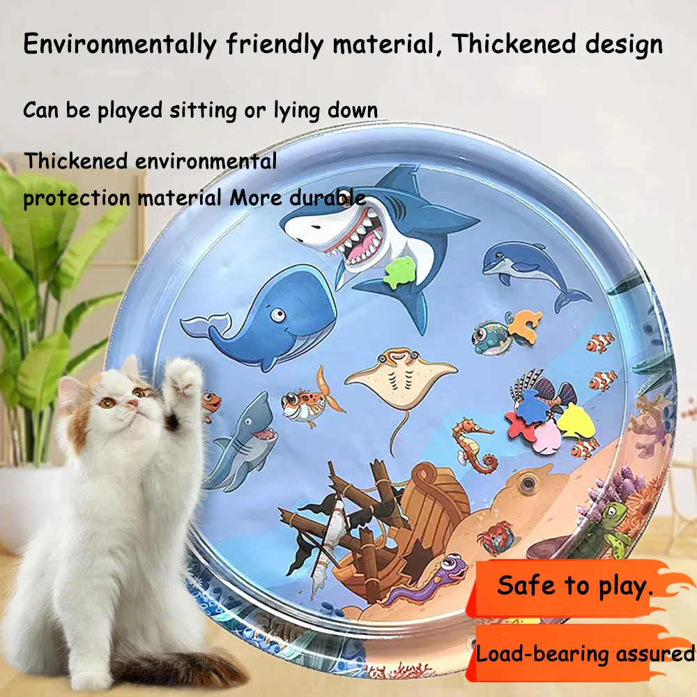 Summer Cooling Pet Water Mat inflatable Water-filled cat Bed Cushion Thickened anti-scratch Dog Ice Pad dog Nest cat Play Toy