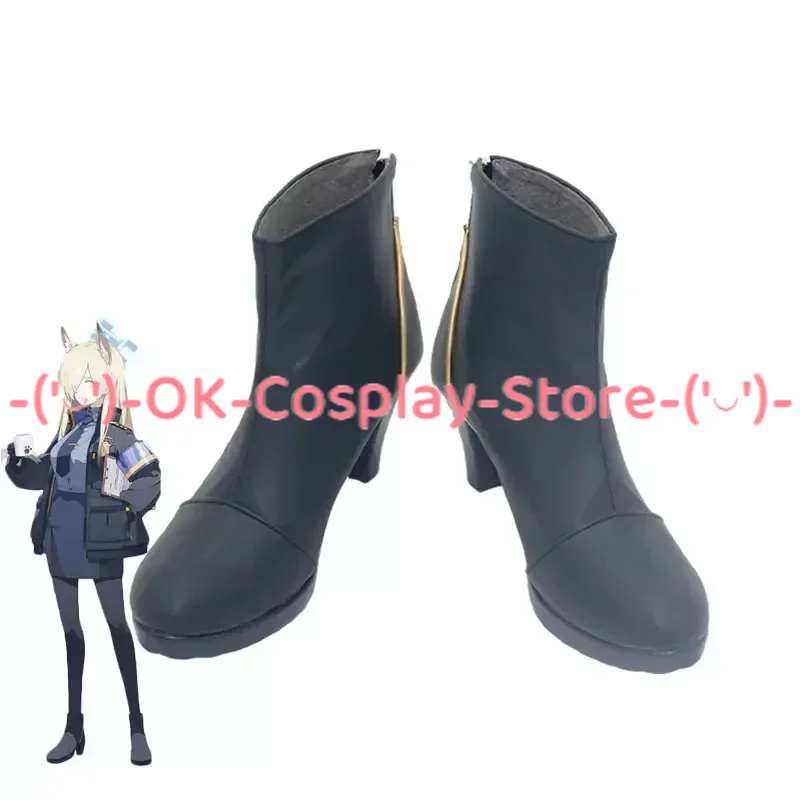 Game Blue Archive Ogata Kanna Cosplay Schoenen Pu Lederen Schoenen Halloween Carnaval Laarzen Cosplay Prop Op Maat Gemaakt