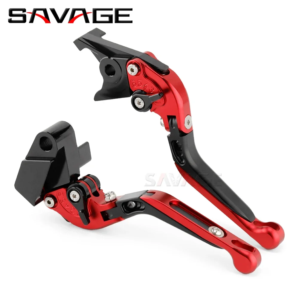 Alavancas de freio e embreagem para motocicleta, guidão dobrável e extensível para kawasaki ninja 650r 500 er6n/6f zzr 250 400 600 z750 zx6r/9r