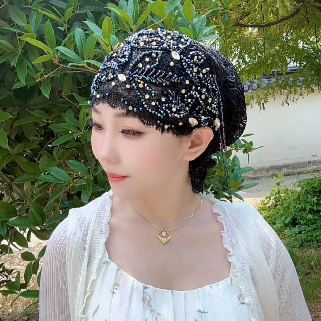 

Hijab Muslim Women Shawl Headscarf Free Shipping Luxury Tassels Scarf Malaysia Prayer Kufi Islam Saudi Arabia Lace Turban 05396
