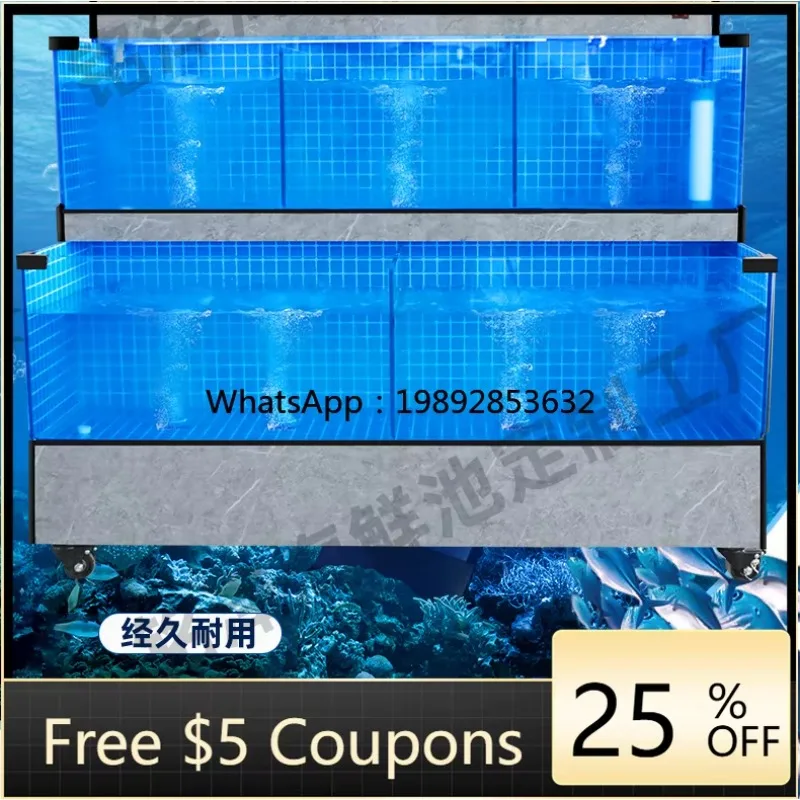 Seafood Pool Shellfish Pool Restaurant Mobile Constant Temperature Seafood Tank Commercial Use