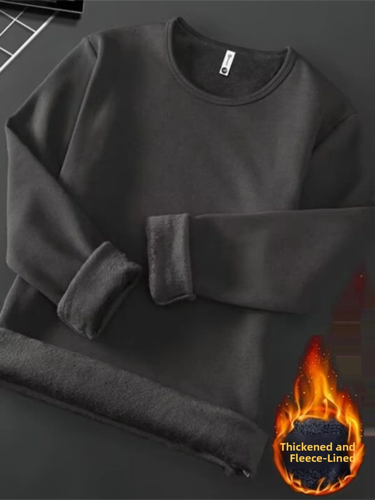 

Thiened Warmth Мужское нижнее белье Long Sve Fce на подкладке Футболка Youth Faion Осень Зима Базовый слой irt M Внутренняя одежда