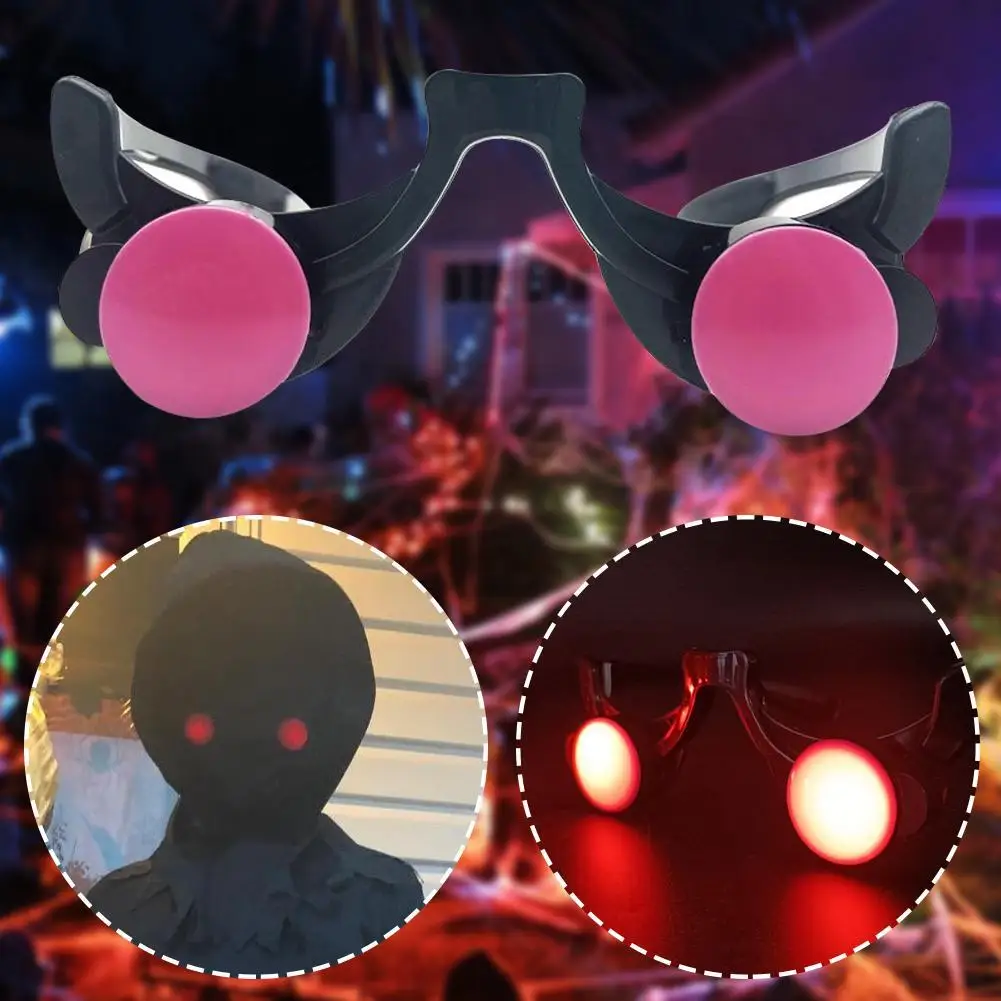 LED Leuchtende Brille Lustige Rote Augen Kinder-Halloween-Clown-Cosplay Anime-Zubehör Party-Requisiten Karnevals-Make-up-Brille ﻿ – Detail 9