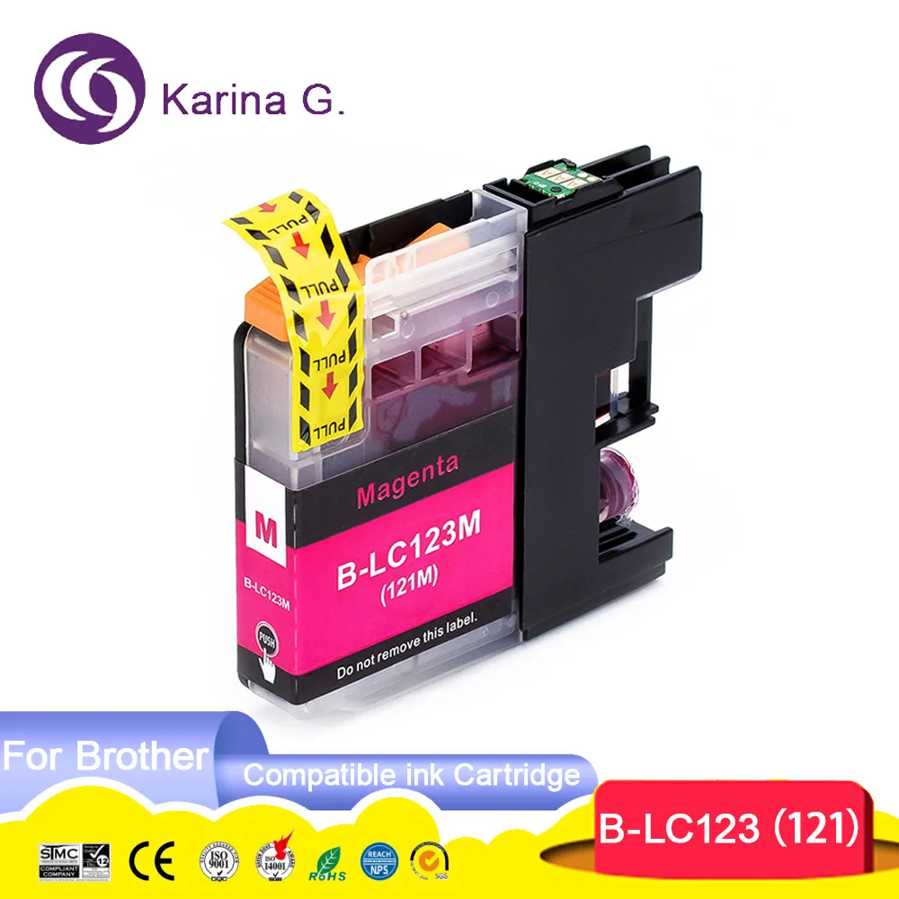 Imagem -06 - para Cartucho de Tinta Irmão Lc123 Lc121 Terno para Dcp-j4110dw J132w J152w J552dw J752dw J172w Mfc-j4410dw J4510dw J870dw J245 16x
