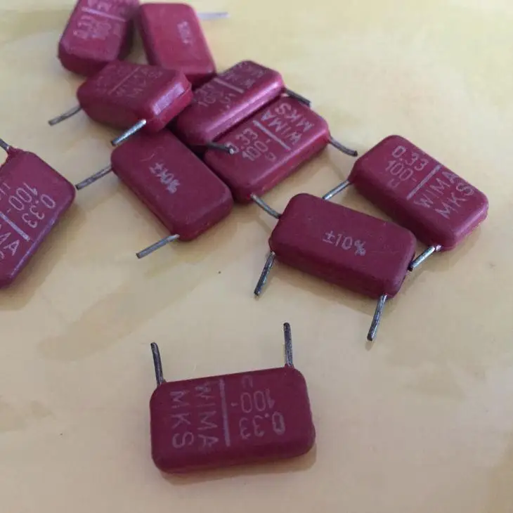 20Pcs Suitable for old German WIMA MKS 0.33UF100V antique bakelite shell, coupled with electrodeless capacitor