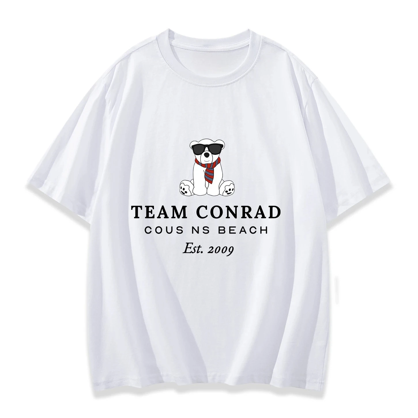 Equipe de moda conrad camiseta o verão eu virou camisa bonita personalizada cuscins praia camisa das mulheres dos homens manga curta streetwear topos