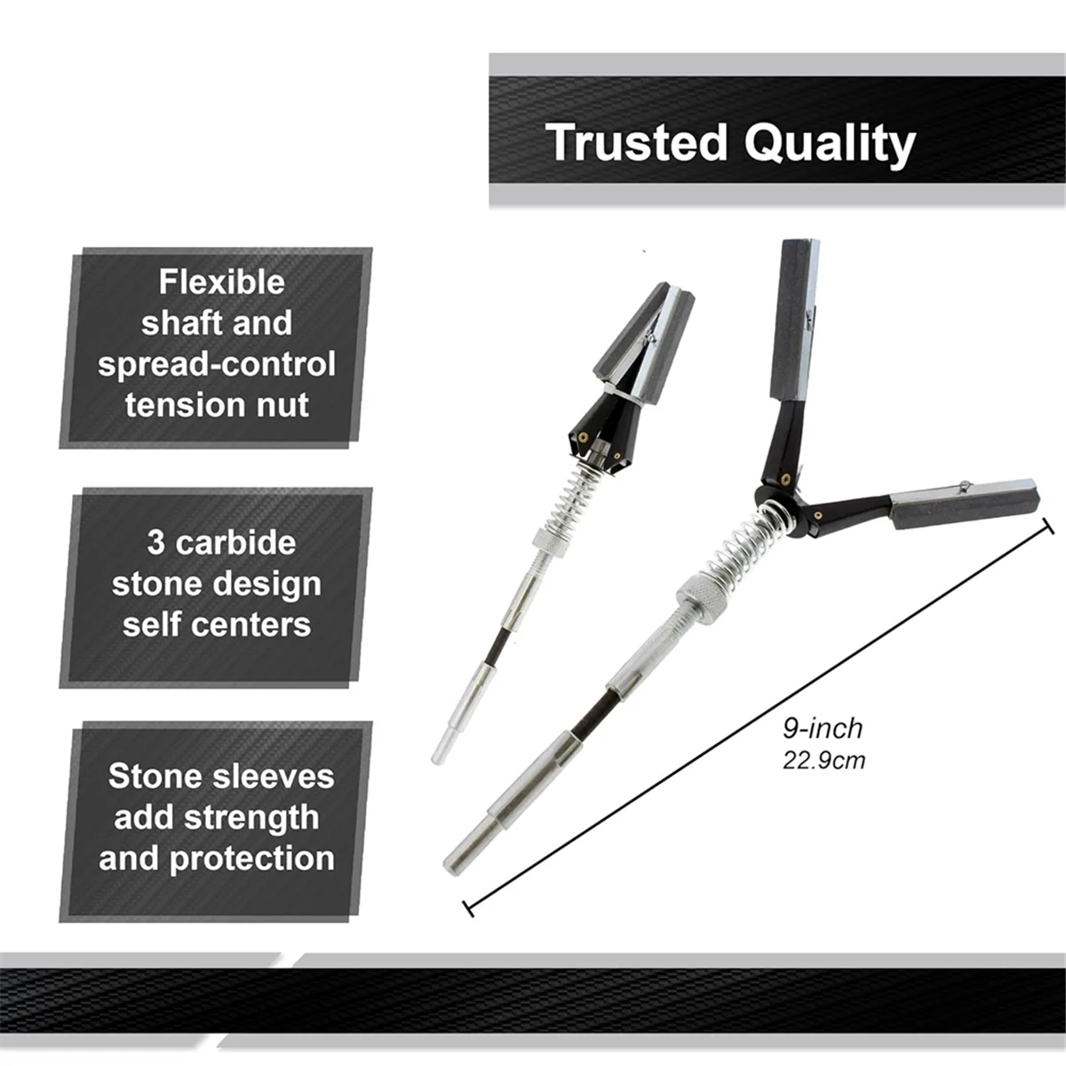 

L74A 2-дюймовый небольшой инструмент для хонинга тормозного цилиндра - разбрасыватель хонинга цилиндра двигателя 1,25-3,5 дюйма, хонингование поршня с 3-мя камнями, зернистость 220