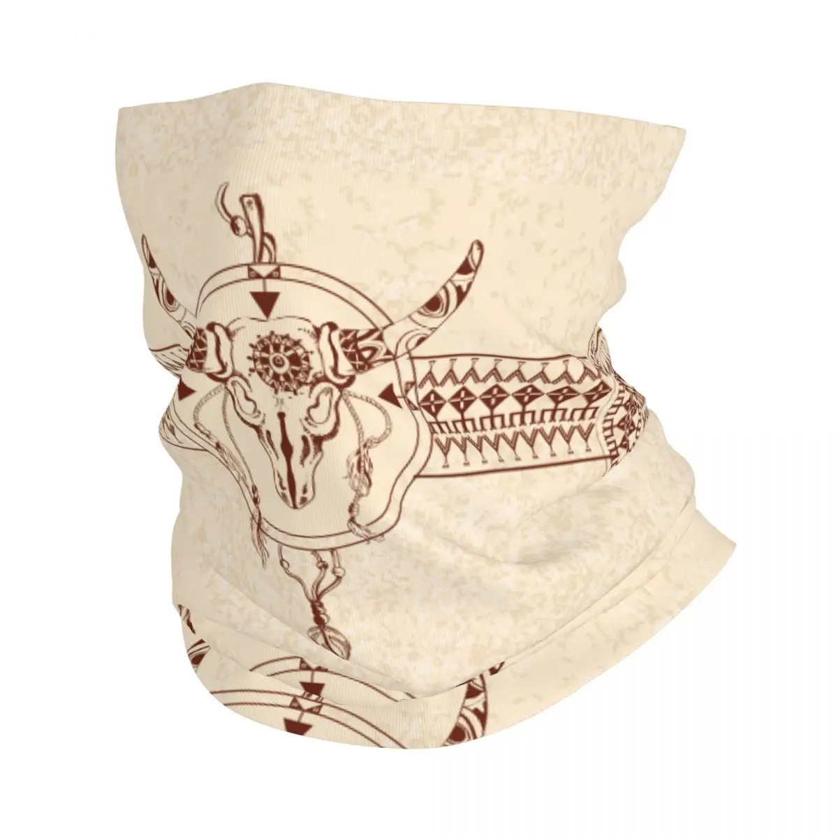 

African Tribal Women Art Scarf Neckerchief Neck Face Mask Polyester