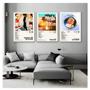 Nordic Pop rapper Quevedo Poster, Aesthetics, Mora Feid, Eladio, Coelho Carrion, Alejandro, Music Album, Canvas, Wall Art, Room Decor 6 Main Sales Quevedo - №5