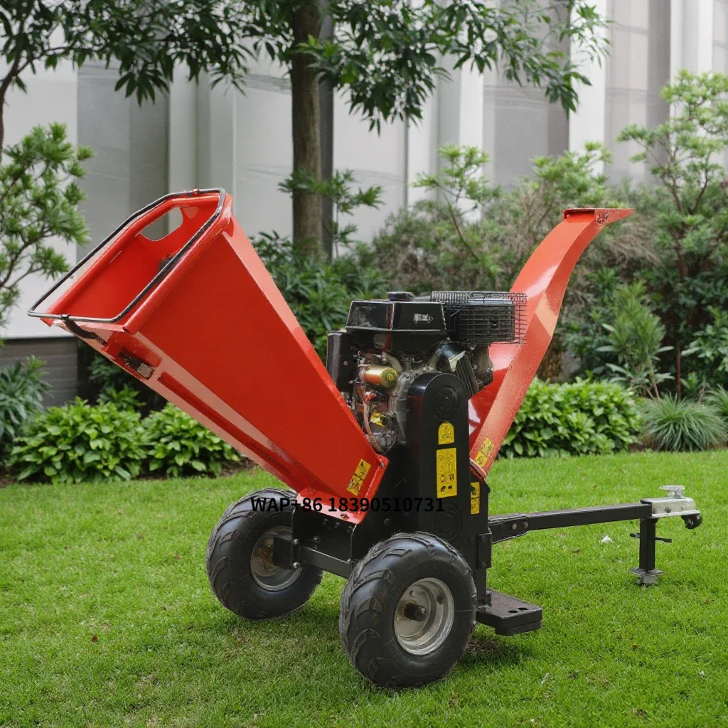 Factory Price Certificated 15hp Garden Mulcher Shredder Automatic Industrial Wood Chipper for Sale