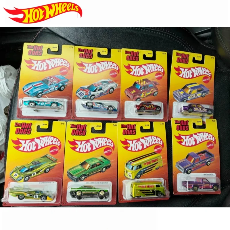 Hot Wheels JBY68 B C Série Clássica Vintage, Modelo de Carro em Liga Fundida, Porsche 917, Mazda Pickup, Volkswagen Van para Colecionadores de Hobby
