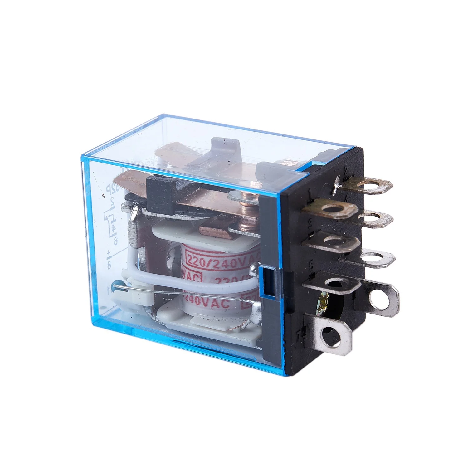 A003 1 Pcs 220V AC Coil DPDT Power Relay 8 Pin W PTF08A Socket & 10 Pcs Mini Limit Switch Roller Lever Arm