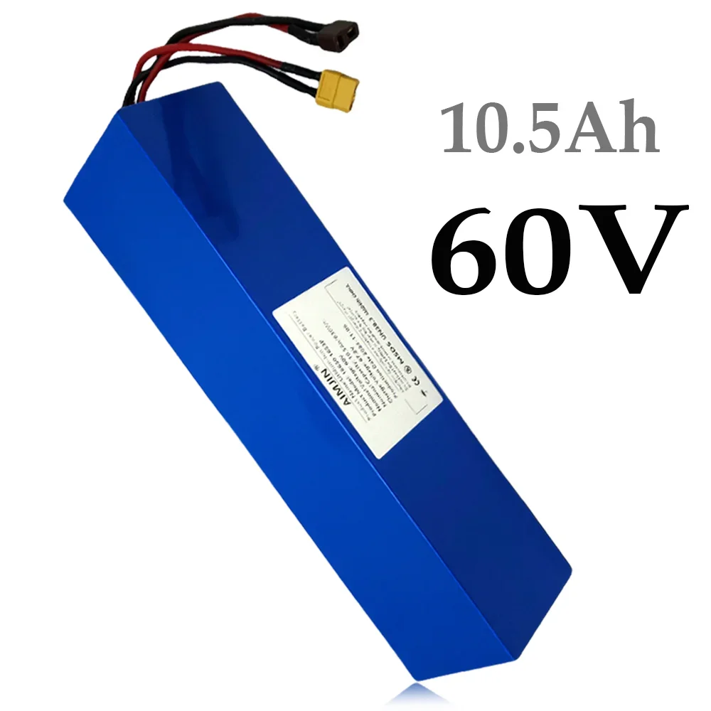 60V 10500mAh 18650 16S3P Lithium-ion Rechargeable Battery Pack With BMS 700-1200W High-power Motor For 67.2V Electric Scooter