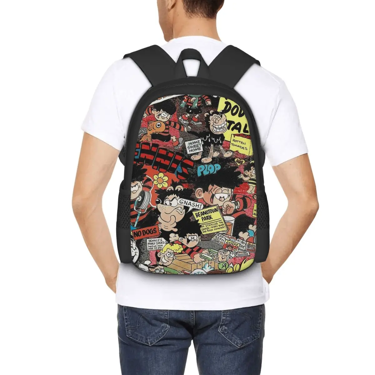 

Beano 2 Student Backpack School Bag Hiking Travel Daypack for Boys Girls Fashion Bookbag Shoulder Bags
