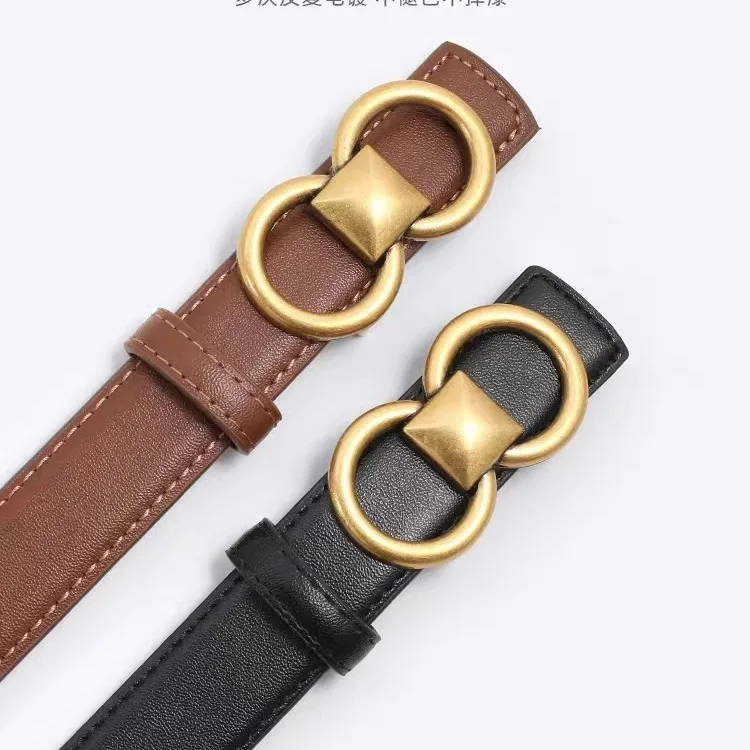 حزام جلد طبيعي للنساء ، حزام مشبك معدني ، 3 ألوان ، عالية الجودة ، الفاخرة ، مصمم ، الإناث الموضة ، سيدة ، الاتجاه الجديد