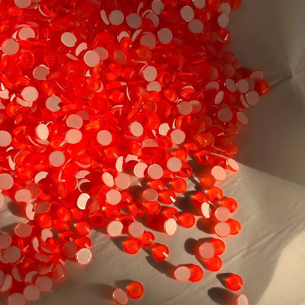PUBRILEX Kristall-Neon-Strasssteine aus Glas, nicht heißklebend, flache Rückseite, fluoreszierende Strasssteine, DIY-Ornamente, Dekorationssteine für Kleidung – Detail 16