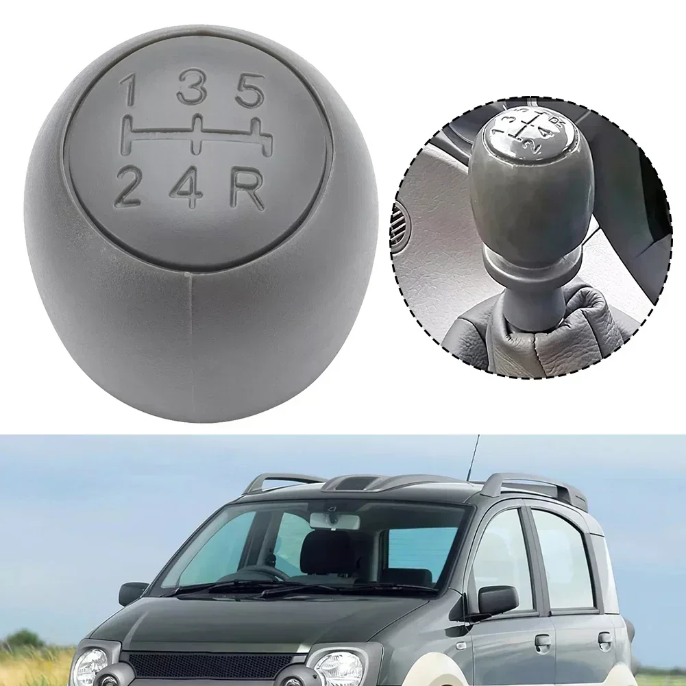 5 Speed Gear Shift Knob Cover For Fiat FOR Panda 169 2003-2011 Gear Stick Knob Cap Auto Gear Shift Lever Lid Trim