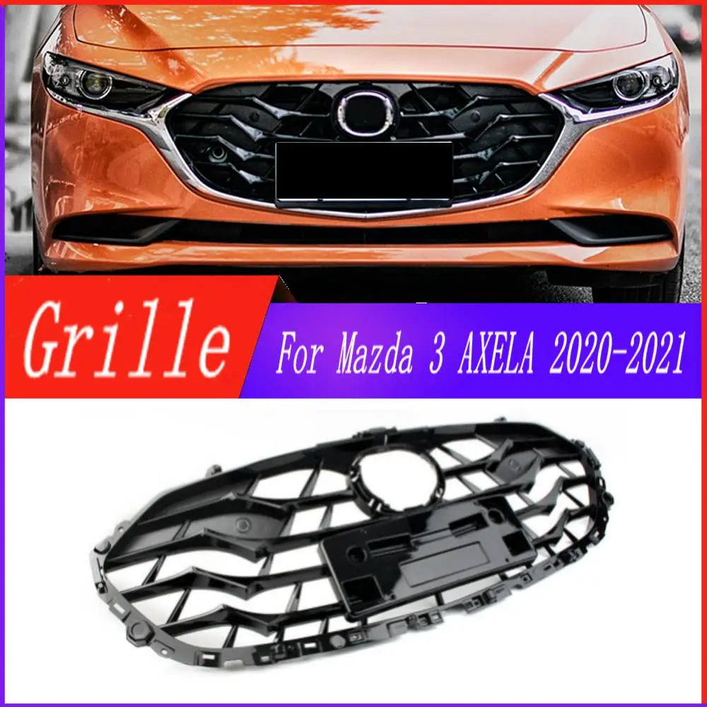 

High-quality ABS front bumper mesh grille For Mazda 3 AXELA 2020 Car Front Trim Racing Grills