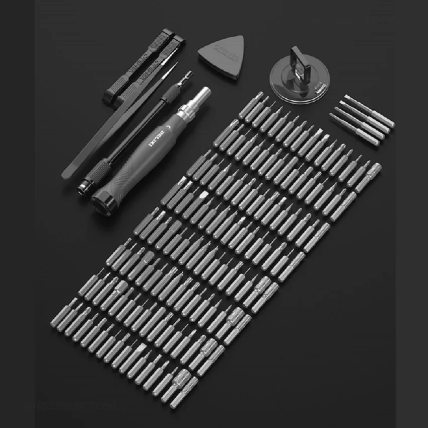Imagem -03 - Xiaomi Delixi Conjunto Chave de Fenda Precisão Bits Magnéticos Chave de Fenda Manual sem Fio Kit de Ferramentas de Reparo 145-in1