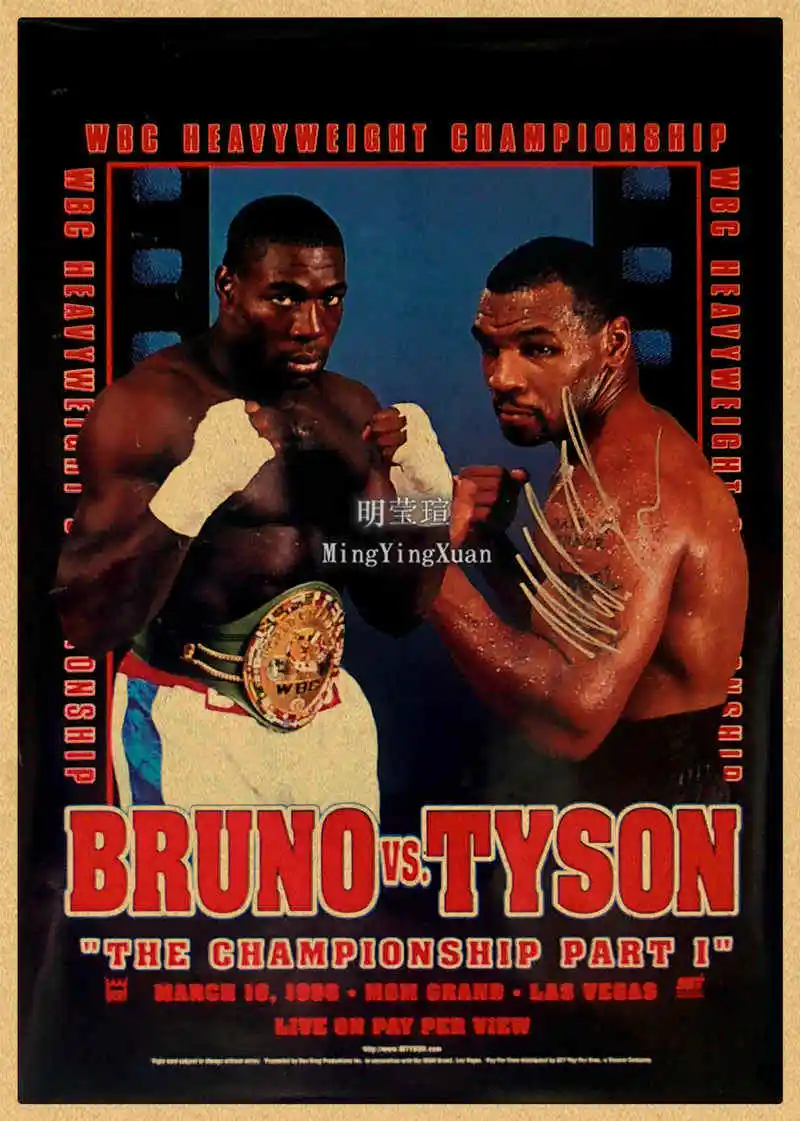 boxing Art Kraft Paper Poster Motivational Quote Home Gym Living Room Exercise Power Decor Pictures Wall Sticker Painting
