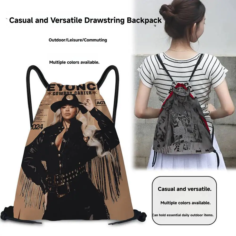 الكلاسيكية الشعبية ستار بي بيونسيه فتاة جميلة الرباط على ظهره حقيبة رياضية لصالة الألعاب الرياضية لحقيبة الظهر الرباط شخصية #1