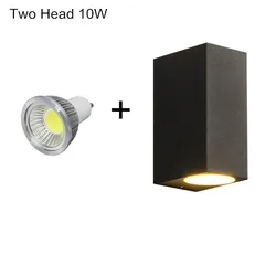 GU10 Base Outdoor Waterproof Wall Lights Garden Porch Wall Lighting LED Wall Lamps Aluminum AC86-265V