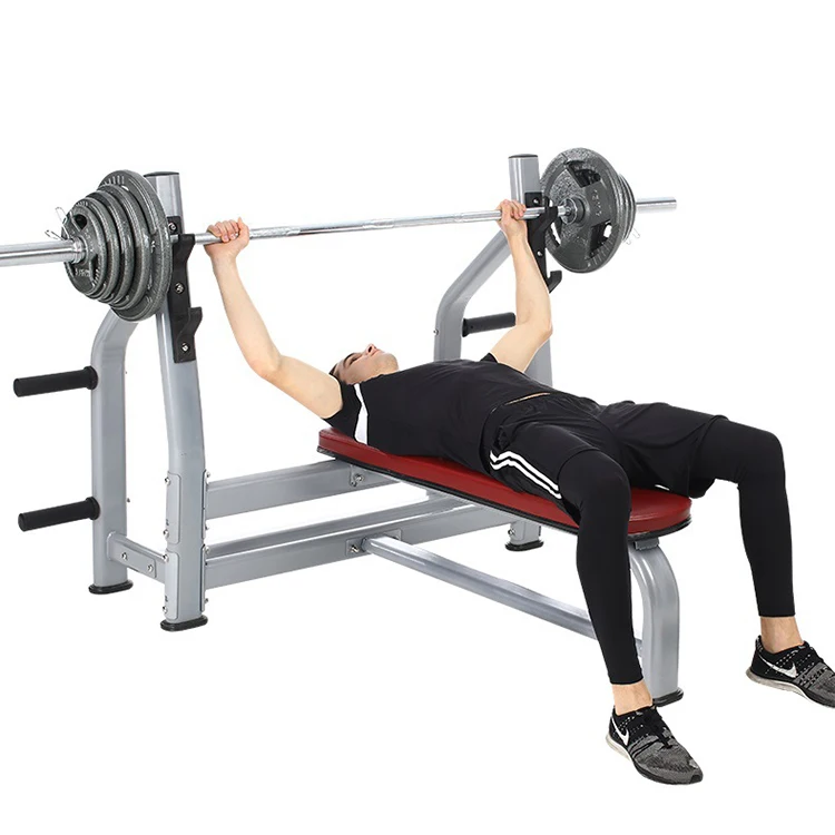 Custom Logo Commercial Gym Flat Bench Press training fitness gym power rack Weight Lifting Rack Bench Press