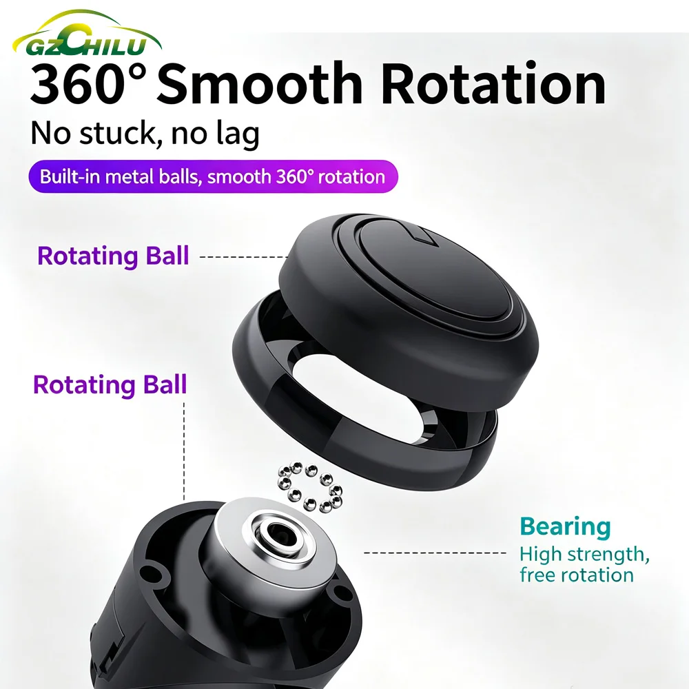Car Turning Steering Wheel Booster Ball Spinner Knob Auto Steering Wheel Power Steering Ball For Car Truck Mower Forklift