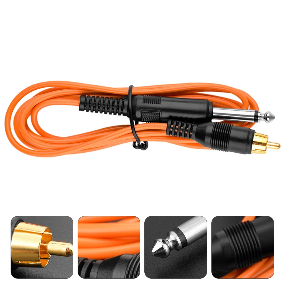 

The Machine Tattoo Hook Pen Clip Cord Accessories Line Mechanical Power Orange Parts