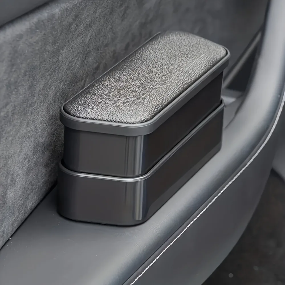 

Adjustable Height Car Armrest Storage Container Organizer Universal Auto Retractable Box Comfort Support Extendable Armrest Pad