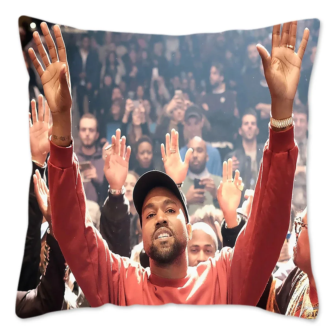 Funny Kanye West Meme Cushion Covers 40x40cm Soft Throw Pillow Case for Sofa Car Square Pillowcase Living Room Decoration