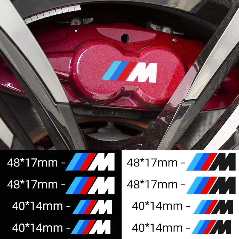 

4pcs Car Brake Caliper Sticker Heat Resistant Decals Accessories For BMW M Performance M3 M5 M6 F01 F20 F10 F13 X5 F11 G20 X3 X1