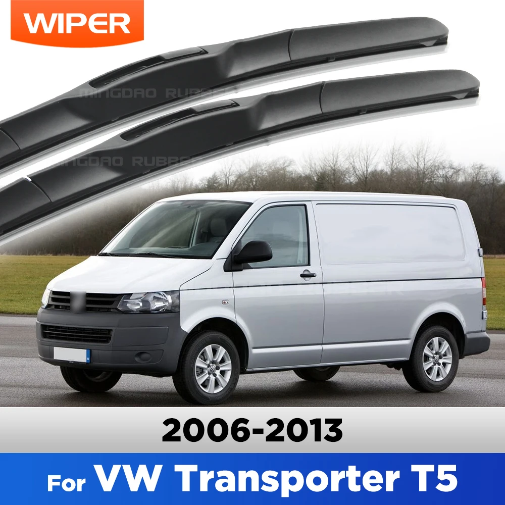 

CREATROAD Front Wiper Blades For VW Transporter Caravelle T5 2006-2013 2007 2008 2009 2010 Windshield Windscreen Window 24"+24"