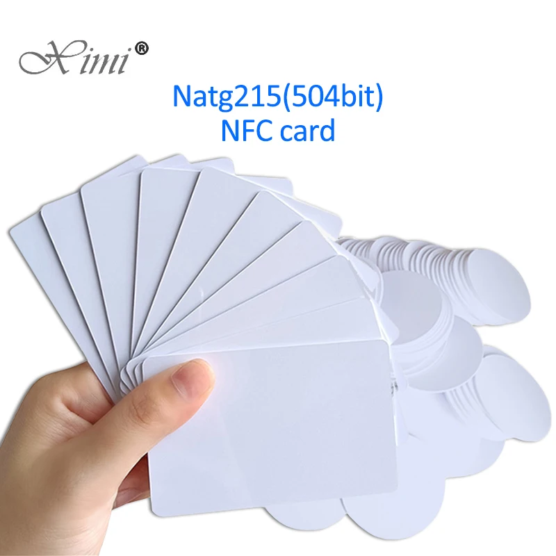 10pcs NFC Card Ntag215 Coin TAG Key 13.56MHz NTAG 215 Card Label RFID Ultralight Tags Labels 25 mm diameter