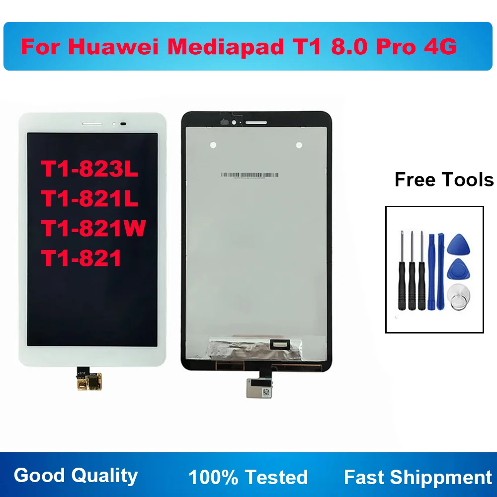 High Quality For Huawei Mediapad T1 8.0 Pro 4G T1-823L T1-821L T1-821W T1-821 LCD Display Touch Screen Digitizer Assembly