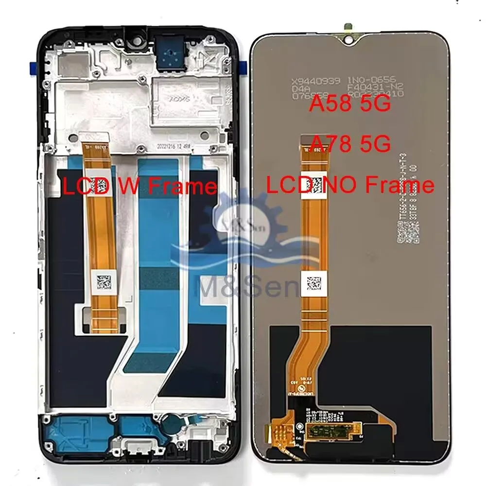 Original For Oppo A78 4G CPH2565 LCD A78 5G CPH2483 Display Screen Touch Panel Digitizer For Oppo A78 5G LCD CPH2495 LCD Frame