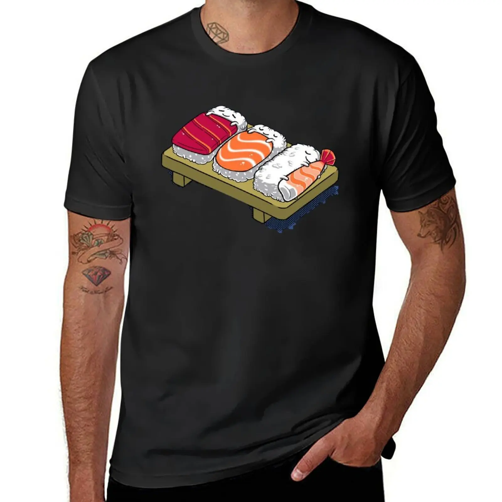 1 SUSHI.. 2 SUSHI.. 3 SUSHI... T-Shirt oversized blanks tshirts for men