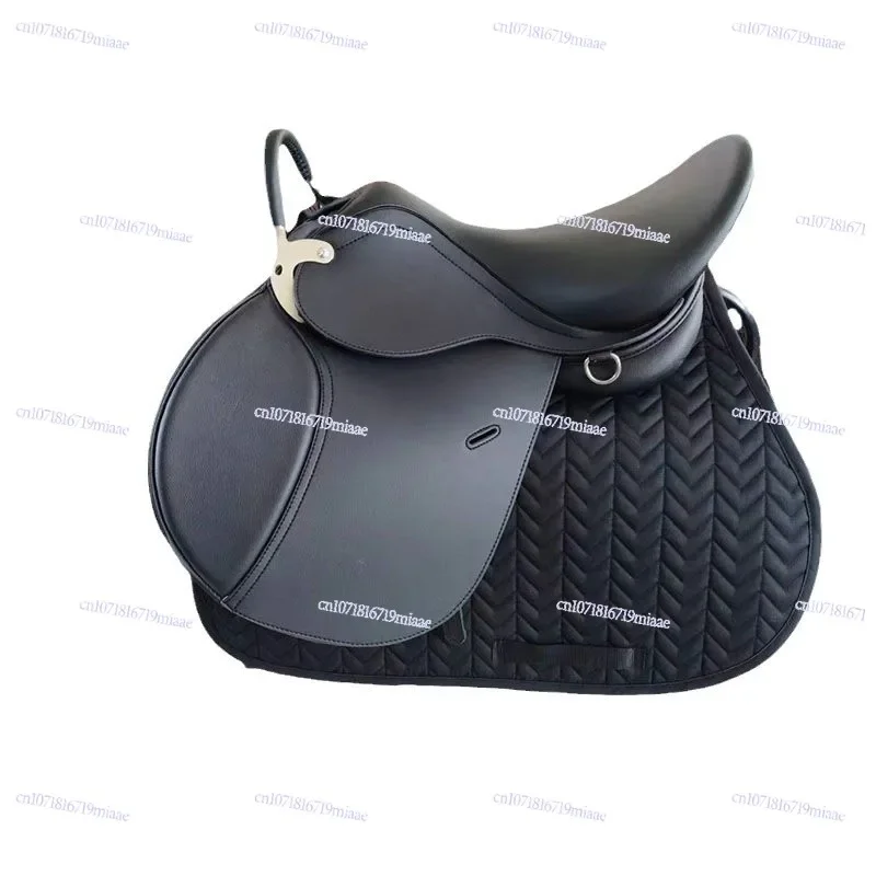 Comprehensive Saddle Full Set of British Equestrian Teaching Tourists Wild Riding Microfiber Double Belly with Obstacle Coach
