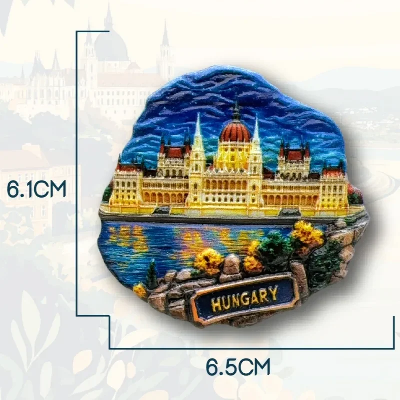Hungary Fridge Mangets Danube River Travelling Souvenirs Budapest Fridge Stickers Home Decor Wedding Gifts