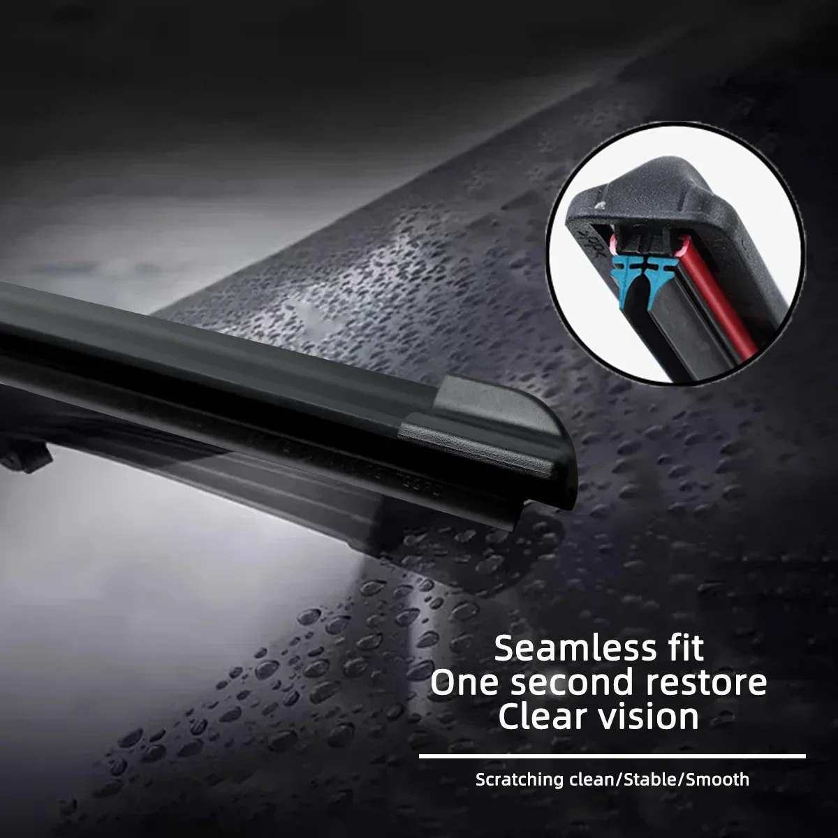For Geely MK Cross MR GC5 GC6 GC7 BL CK ECHO 2005-2024 Car Windshield Wiper Blade Front Windscreen Brushes Washer Accessories view 5